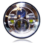 7 Inch Projector Chrome LED Motorcycle Headlight - GENSSI Lighting