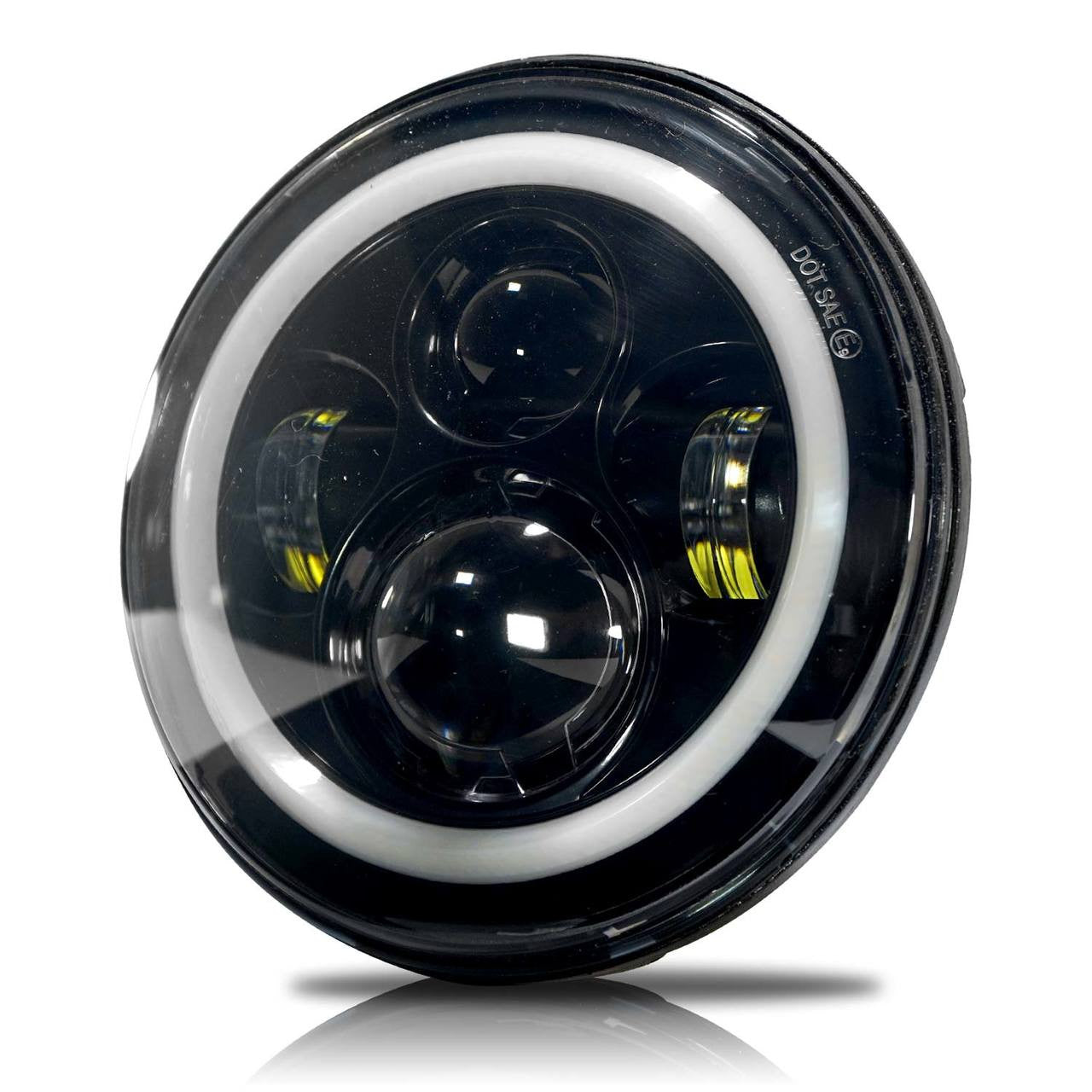 HALO Projector Black LED Headlights for Wrangler 1996-2018 Lighting