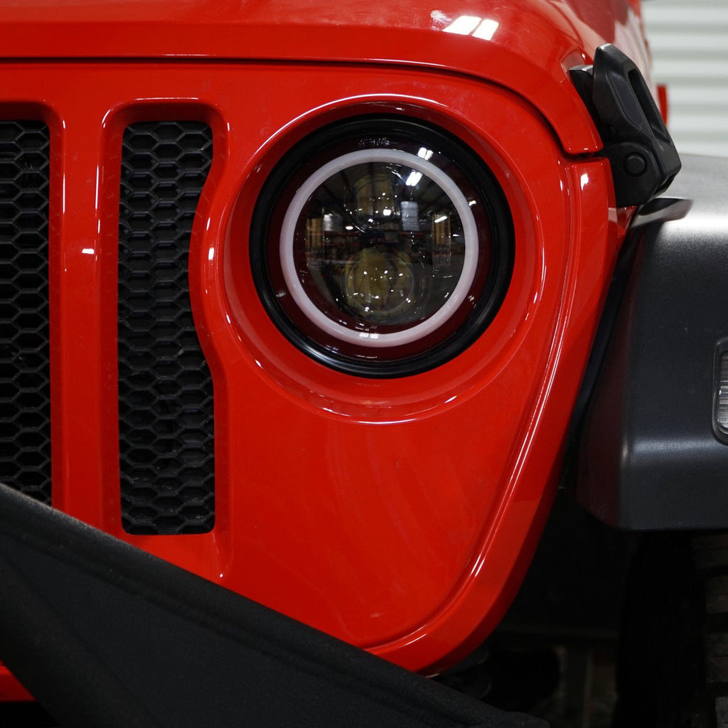 HALO RGB Color Projector LED Headlights for Wrangler JL & Gladiator 2018+ - GENSSI Lighting