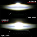 DEMON LED Black Projector Headlights w/DRL for XJ and YJ - GENSSI Lighting