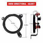 7 Inch Round LED Headlight Ring Mounting Brackets For Jeep Wrangler JL 2018 - 2019 - GENSSI Lighting