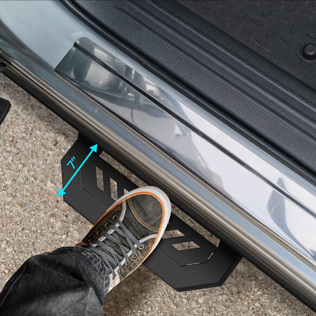 7" Running Boards Side Steps for 2018-2023 Jeep Wrangler JL 4-Door Exterior Part