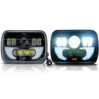 DEMON LED Black Projector Headlights w/DRL for XJ and YJ - GENSSI Lighting
