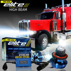 Genssi LED Headlight Headlamp Bulb Kit High Beam Compatible with Peterbilt 388 389 2008 - 2019 - GENSSI Lighting
