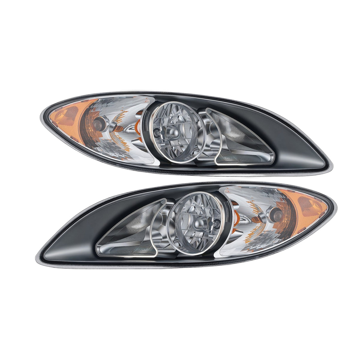 Chrome Halogen Headlights Pair for International ProStar (2008-2016)