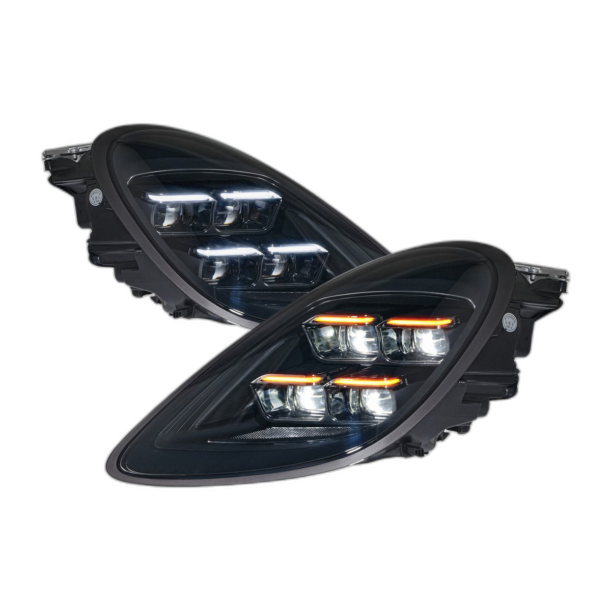 2025 Style Full LED Headlights Pair for Porsche Boxster Cayman 981 (2013-2015)