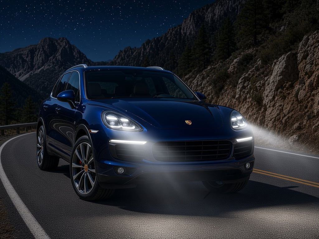 2011-2014 Porsche Cayenne 958 with 2025 Style Full LED headlights installed