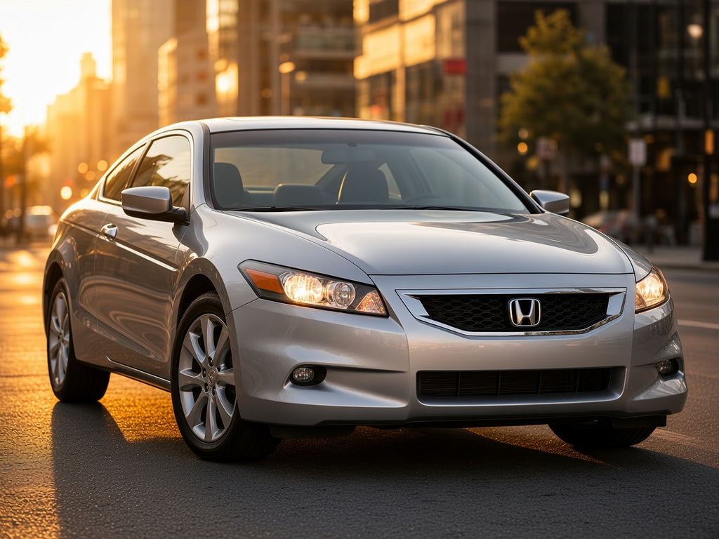 2008-2012 Honda Accord Coupe with Chrome Halogen headlights installed