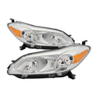 Chrome Halogen Headlights Pair for Toyota Matrix (2009-2014)