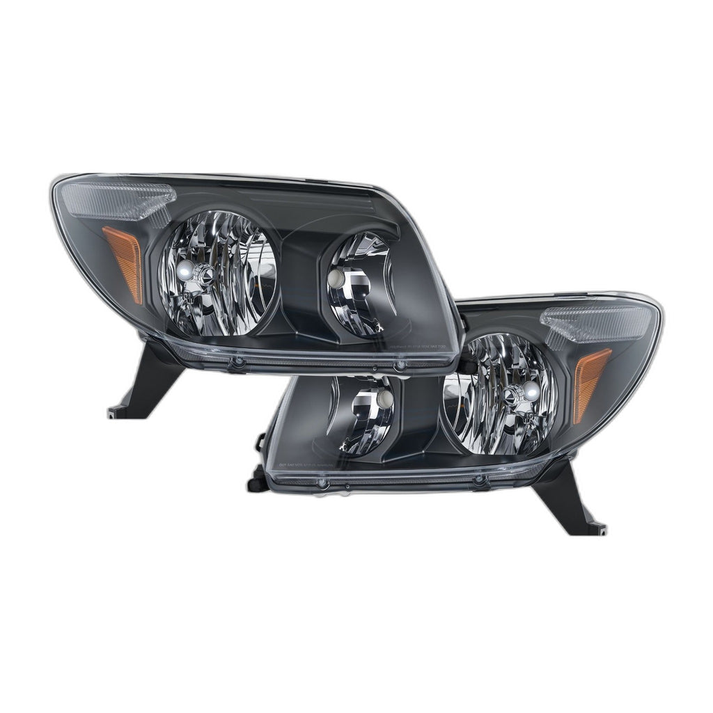 Black Halogen Headlights Pair for Toyota 4Runner (2003-2005)
