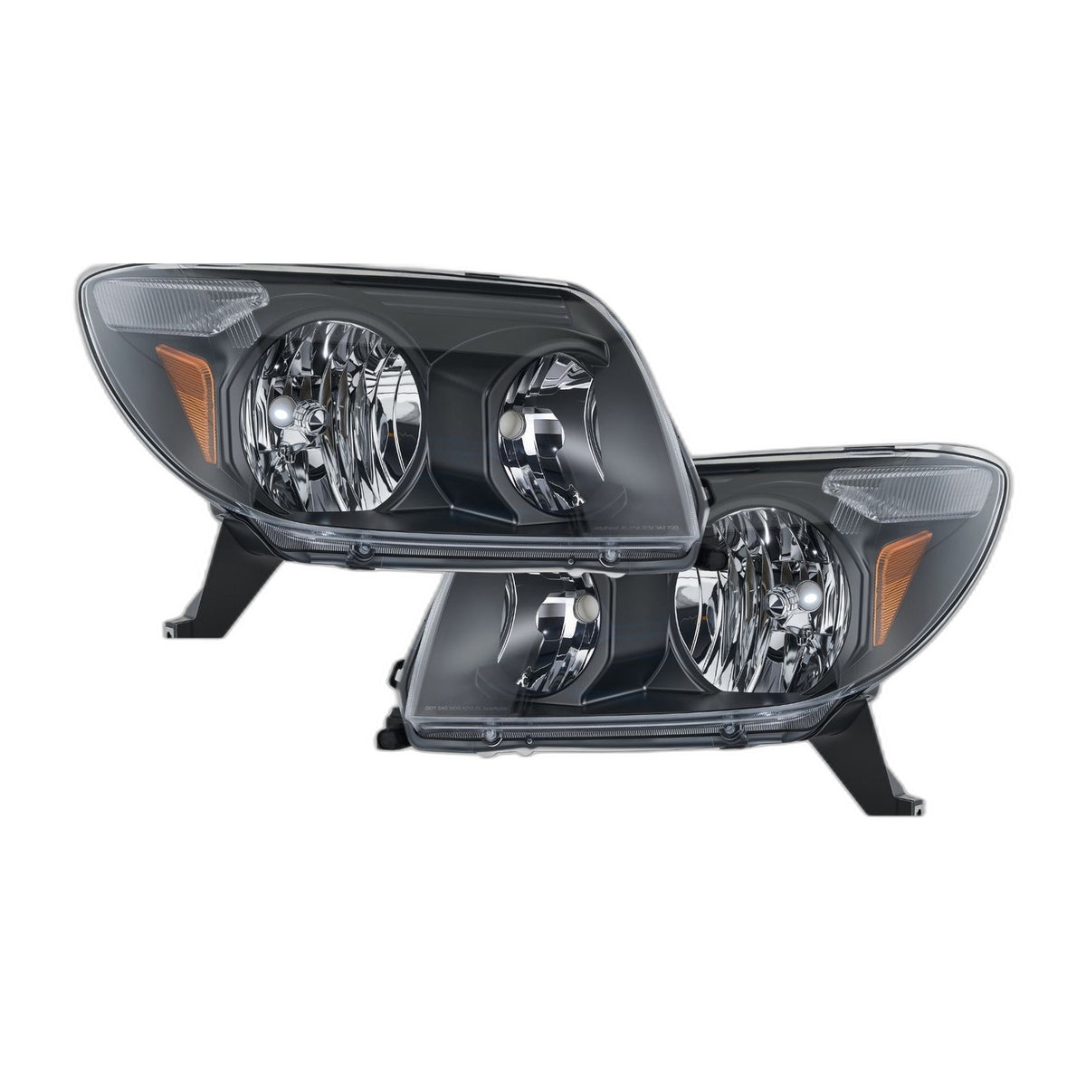Black Halogen Headlights Pair for Toyota 4Runner (2003-2005)