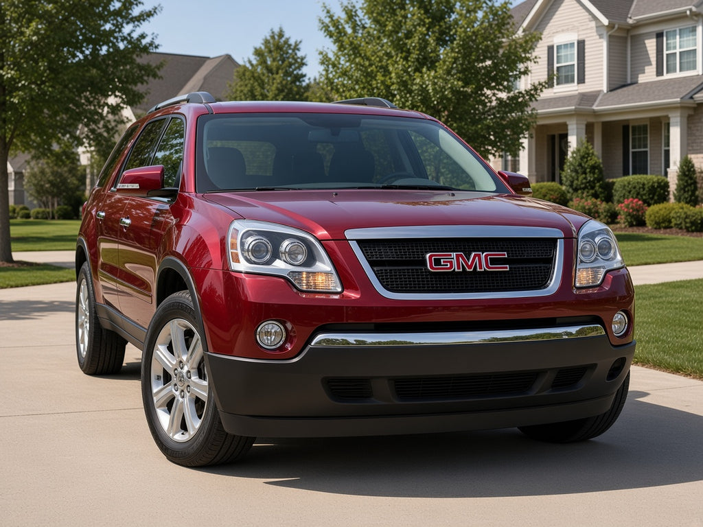 2007-2012 GMC Acadia with Chrome Projector Halogen headlights installed