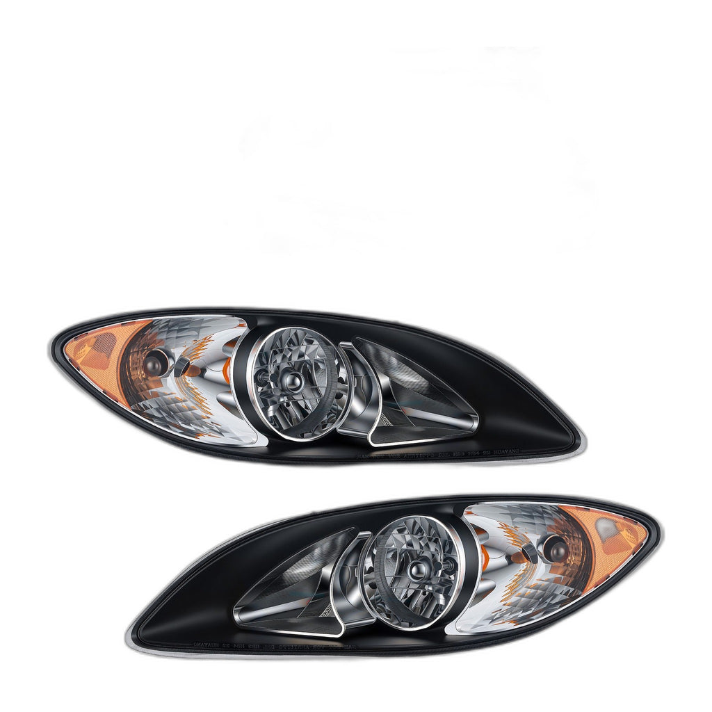 Black Halogen Headlights Pair for International ProStar (2008-2016)