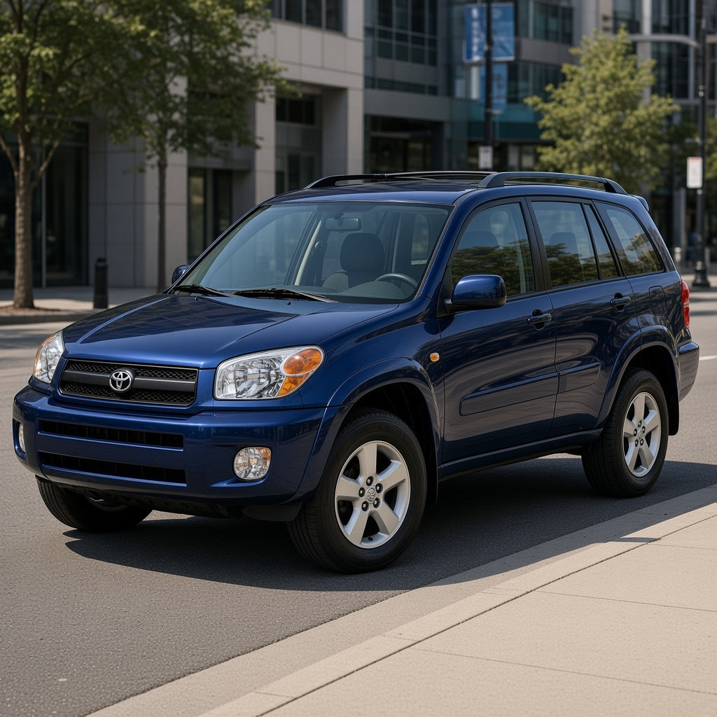 2004-2005 Toyota RAV4 with Chrome Halogen headlights installed