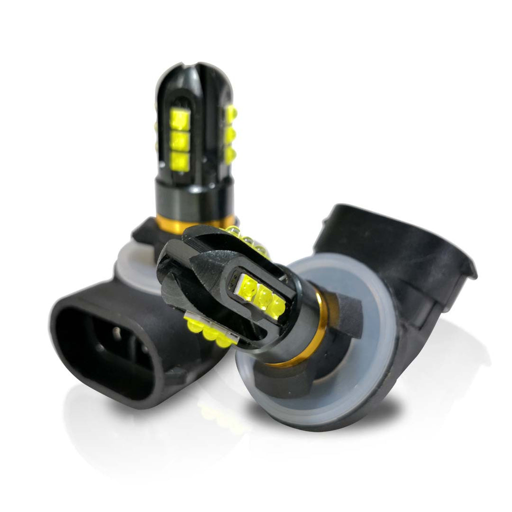 GENSSI 880 884 885 890 893 899 18SMD LED Light Bulb for Fog Lights DRL 12V High Power (2 Pack) Lighting