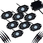 LED Under Body Rock Lights Color with Bluetooth Controller 8x - GENSSI Lighting