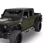 Front And Rear Tube Fender Flares with Removable LED Turn Signals for 2020 - 2024 Jeep Gladiator JT - GENSSI Exterior Part