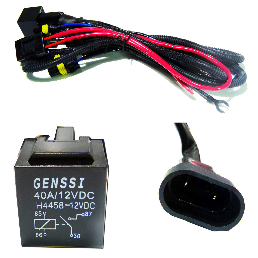 HID Xenon Wire Relay Harness H11 H9 H8 880 881 Lighting