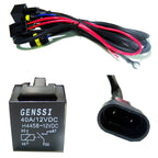 HID Xenon Wire Relay Harness H11 H9 H8 880 881 50W Relay with Resistors Flicker Prevention - GENSSI Lighting