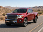 2015-2022 GMC Canyon with chrome halogen projector LED DRL headlights installed