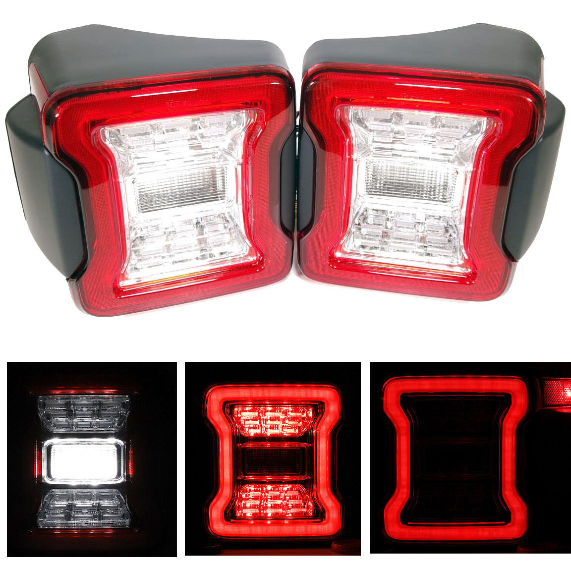 JL Style LED Tail Lights for Jeep Wrangler JK JKU 2007-2018 Lighting