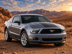 2010-2014 Ford Mustang with chrome projector LED DRL headlights installed