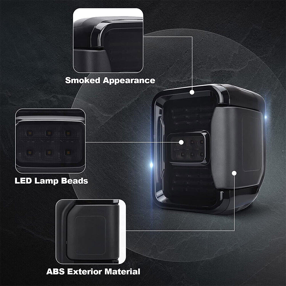 Smoked LED Tail Lights and Headlights Combo for Gladiator JT JL JLU 2018-2023 Lighting