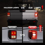 Smoked LED Tail Lights and Headlights Combo for Gladiator JT JL JLU 2018 - 2023 - GENSSI Lighting