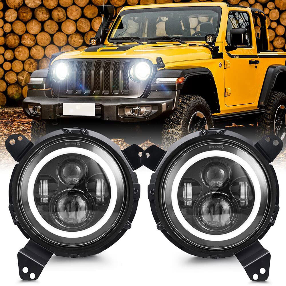 Smoked LED Tail Lights and Headlights Combo for Gladiator JT JL JLU 2018-2023 Lighting