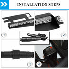 Amber 17" 32 LED Emergency Strobe Warning Flashing Lamp - GENSSI Lighting