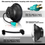 APOLLO Chrome Projector LED Headlights for Wrangler 1996-2018 Lighting