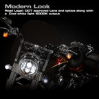 7 Inch Chrome Projector LED Motorcycle Headlight - GENSSI Lighting