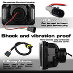 4x6 LED Projector Headlights H4651 H4652 H4656 H4666 H6545 Black Set Lighting