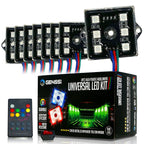 8 Module 48 LED RGB Color Wireless Exterior Truck Bed Rock Lights - GENSSI Lighting