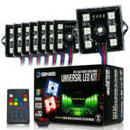 8 Module 48 LED RGB Color Wireless Exterior Truck Bed Rock Lights - GENSSI Lighting