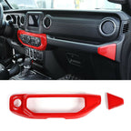 Air Condition Control Panel Cover Trim for Jeep Wrangler JL 2018 - 2023 Red - GENSSI Interior Part