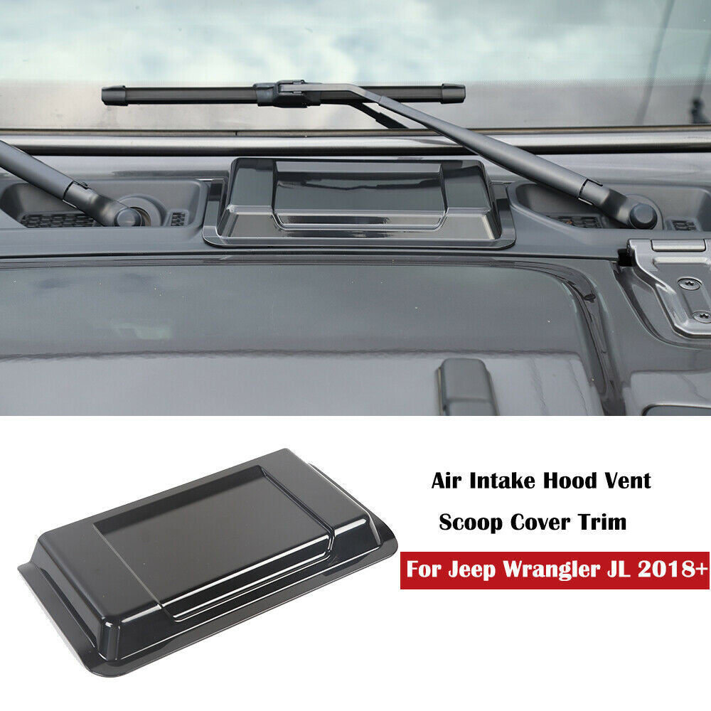 Air Intake Hood Vent Scoop Cover Trim for Jeep Wrangler JL (2018-2023) Exterior Part