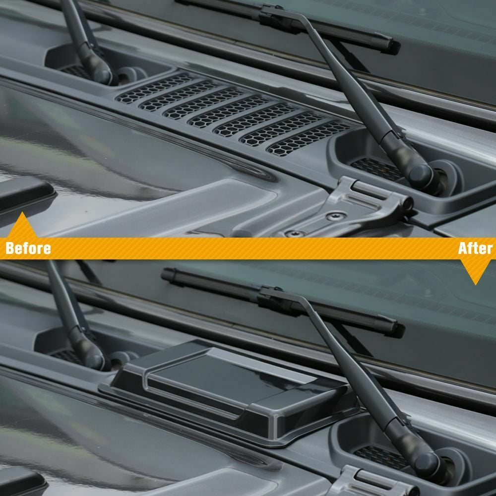 Air Intake Hood Vent Scoop Cover Trim for Jeep Wrangler JL (2018-2023) Exterior Part