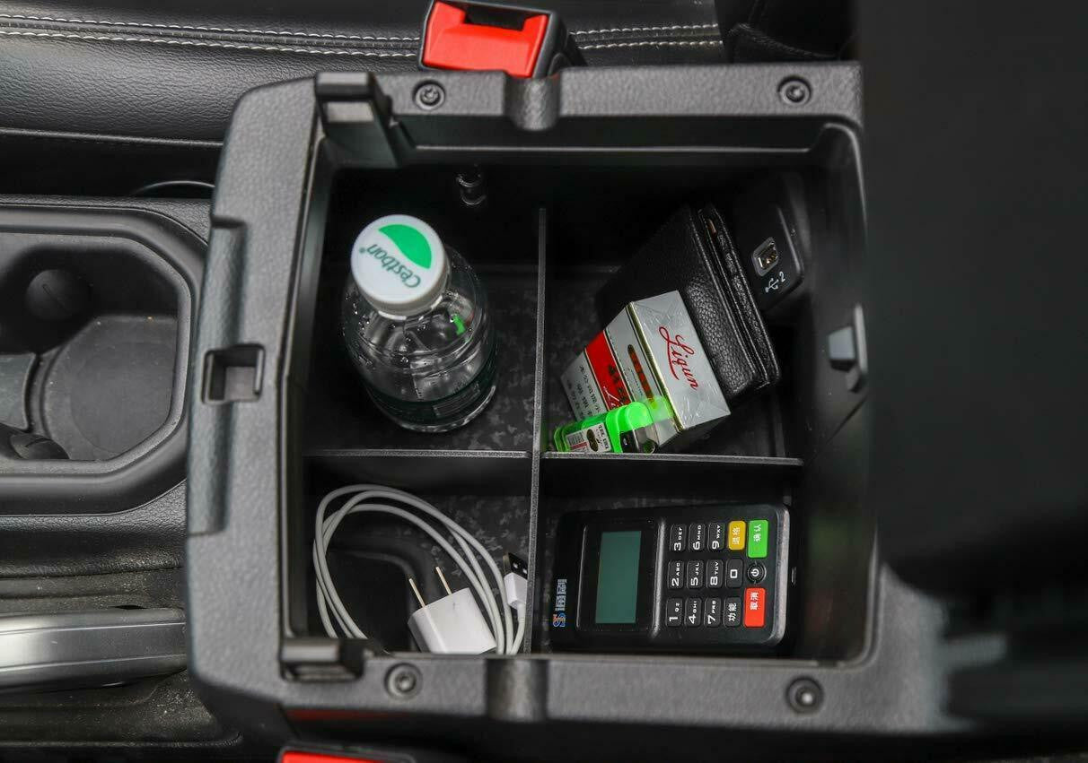 Armrest Storage Box Tray Organizer Divider For Jeep Wrangler JL 2018-2019 Interior Part