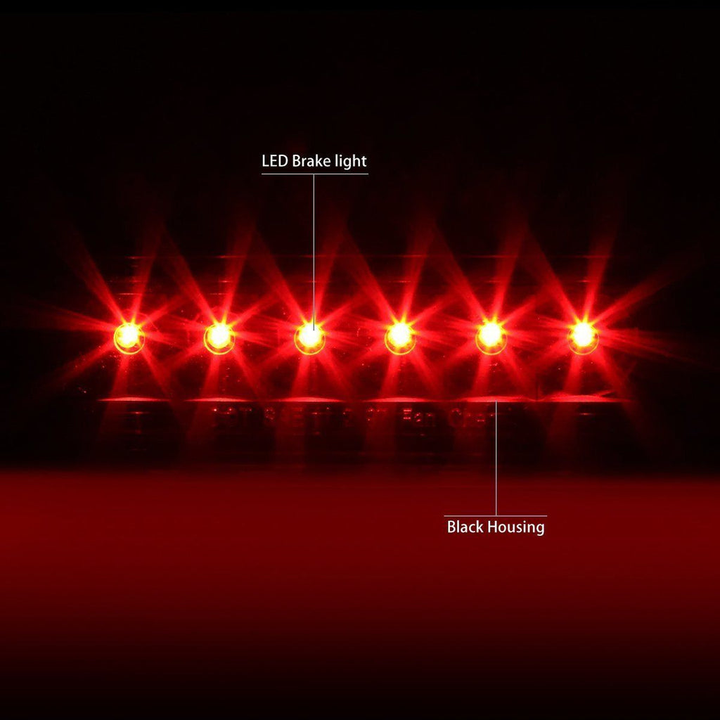 Black LED 3rd Third Brake Light for Jeep Wrangler TJ 1997-2006 Lighting