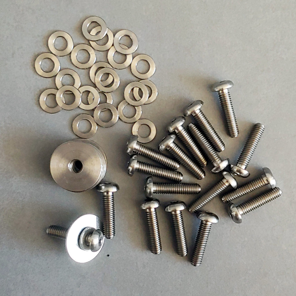 Titanium Engine Bay Cover Bolts and Washers for Ferrari 360 and Challenge 14pcs Set Exterior Part