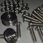 Titanium Engine Bay Cover Bolts and Washers for Ferrari 360 and Challenge 14pcs Set - GENSSI Exterior Part