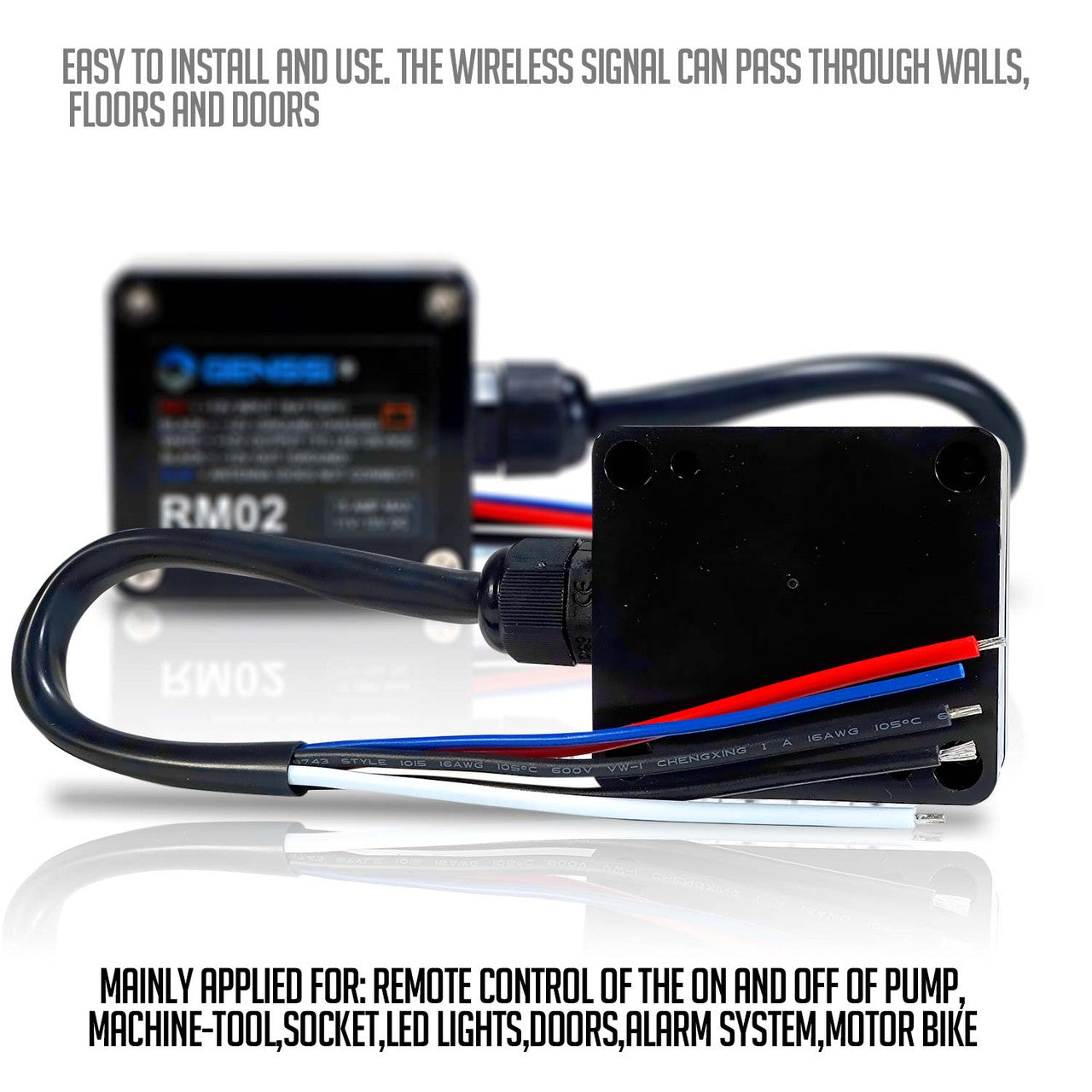 1 Channel High Power 15A On/Off Wireless Remote Controller 12V Electrical