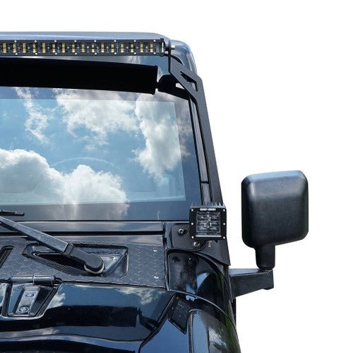 Light Bar Bracket 50 Inch Straight with Pod Mounts for Jeep Wrangler JK JKU 2007 - 2018 - GENSSI Exterior Part