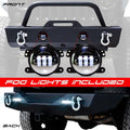 Front and Rear Stubby Rock Crawler Bumpers w/LED Fog for Wrangler JK 2007 - 2018 - GENSSI Bumper