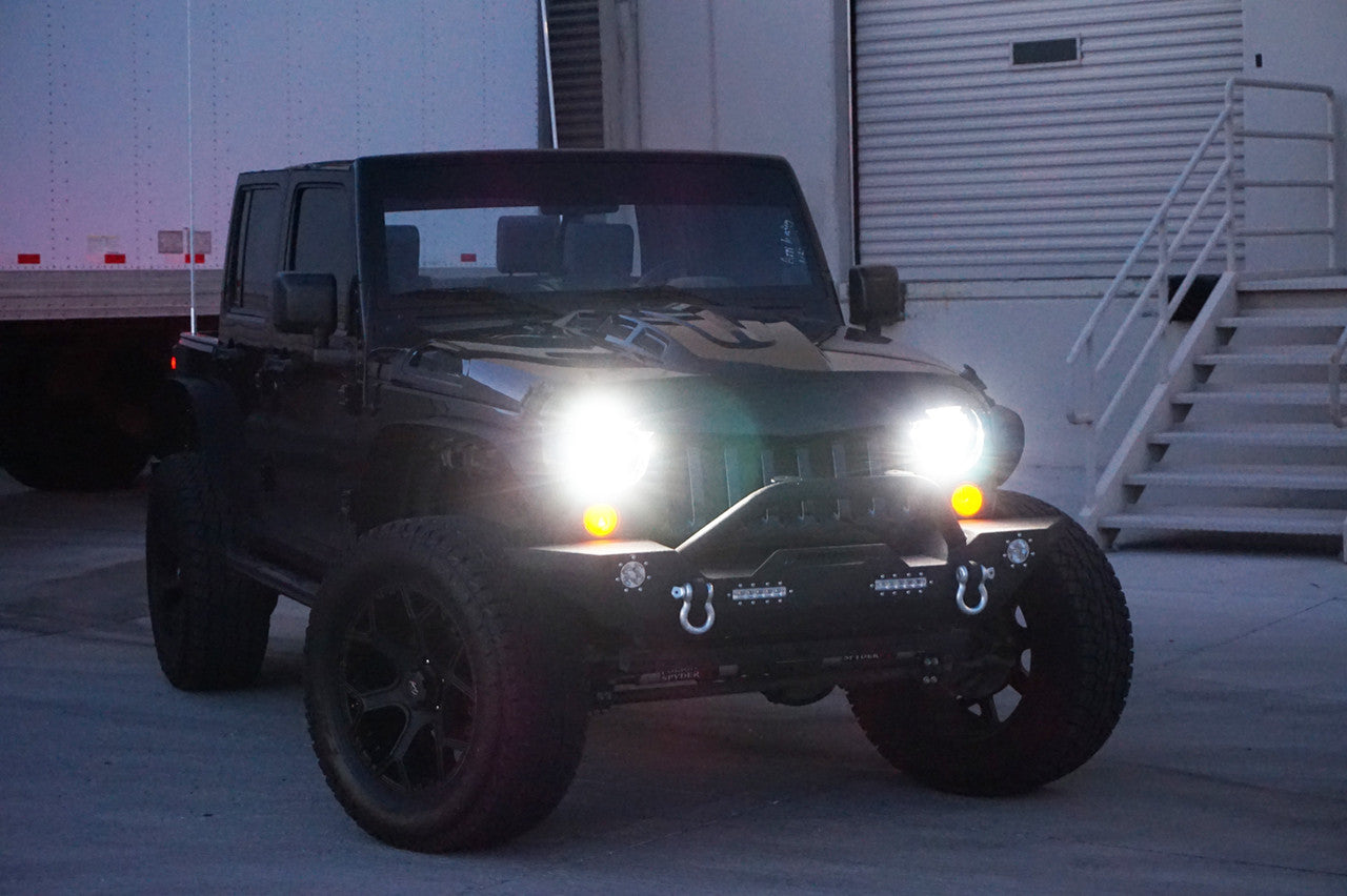 Front and Rear Rock Crawler Bumpers for Wrangler JK 2007-2018 Bumper