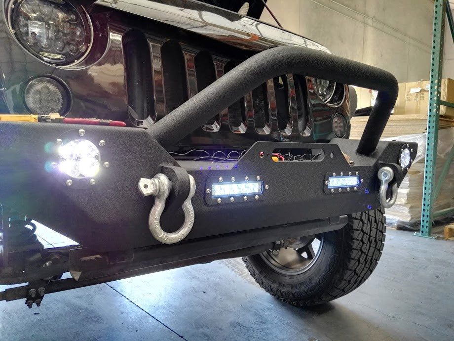 Front and Rear Rock Crawler Bumpers for Wrangler JK 2007-2018 Bumper