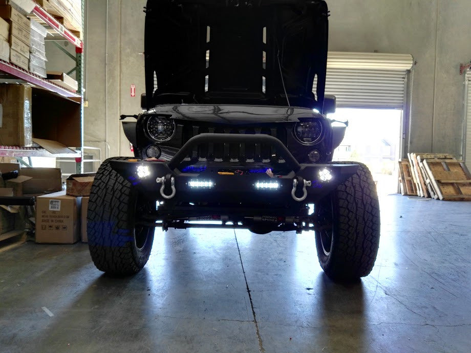 Front and Rear Rock Crawler Bumpers for Wrangler JK 2007-2018 Bumper
