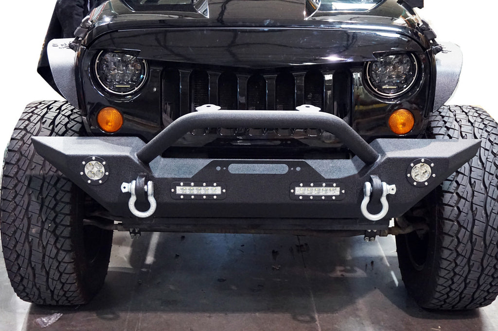 Front and Rear Rock Crawler Bumpers for Wrangler JK 2007-2018 Bumper
