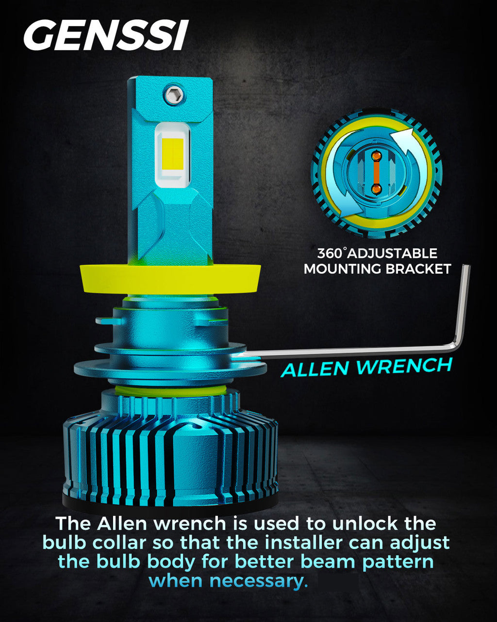 GX8 LED Headlight Conversion Kit 6500K Bulbs 22000LM Lighting